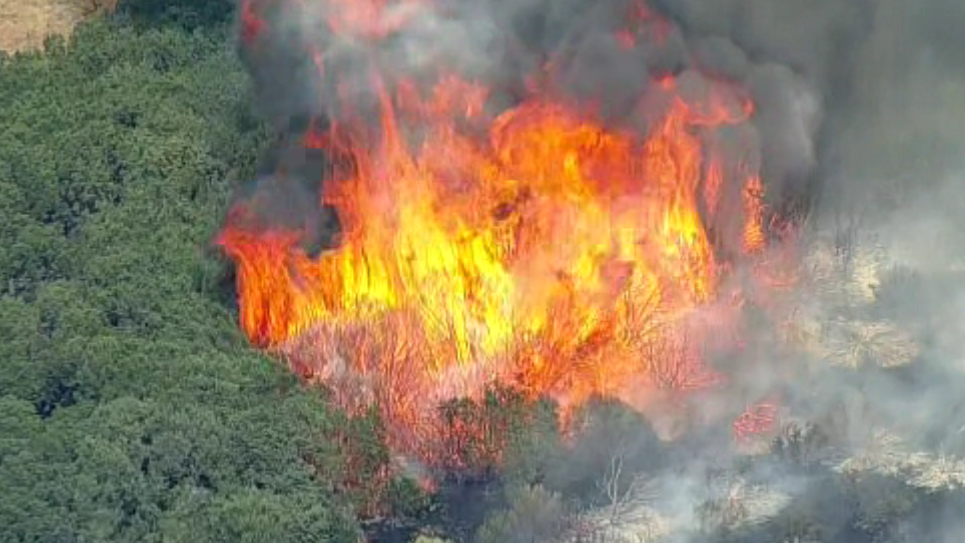 Aerial drops underway as Ross fire near Palo Pinto grows amid high wildfire risk
