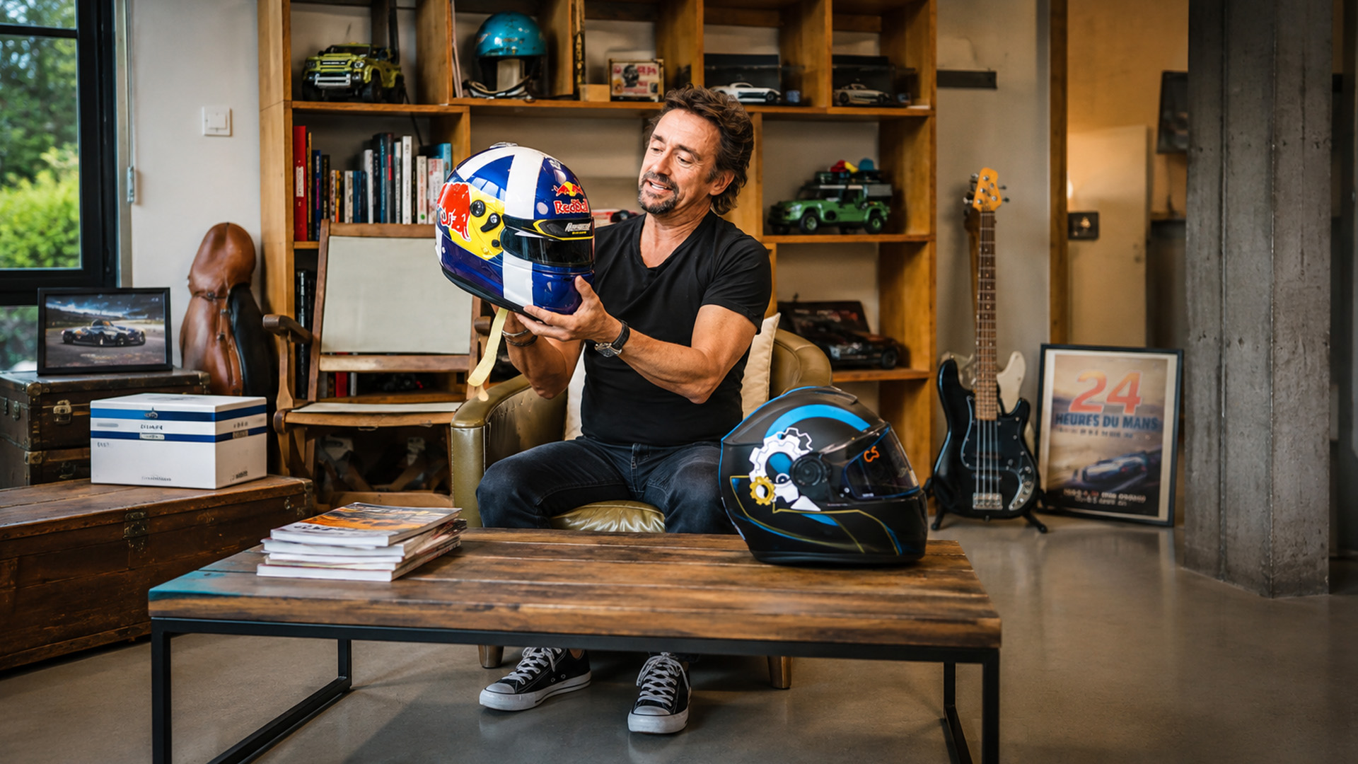 Richard Hammond gets a custom helmet after a 2500 mile mission