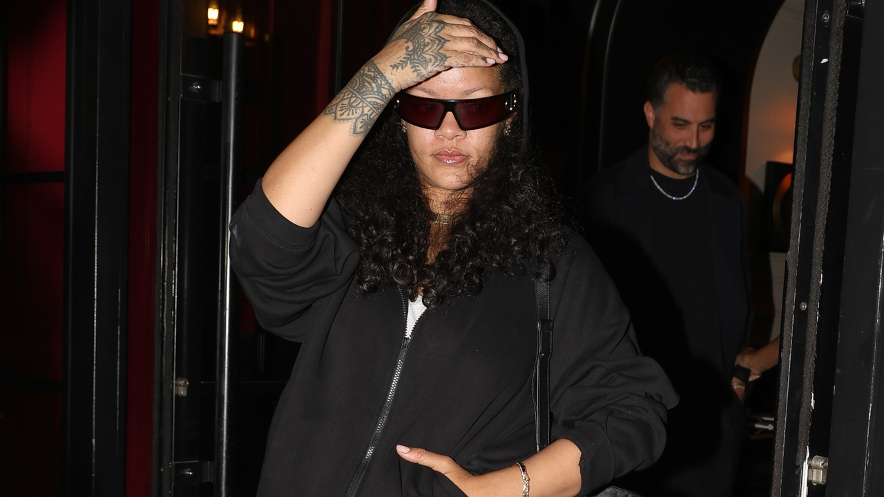 Not a denim skirt, not jeans—Rihanna's hybrid bottoms are the best of both worlds