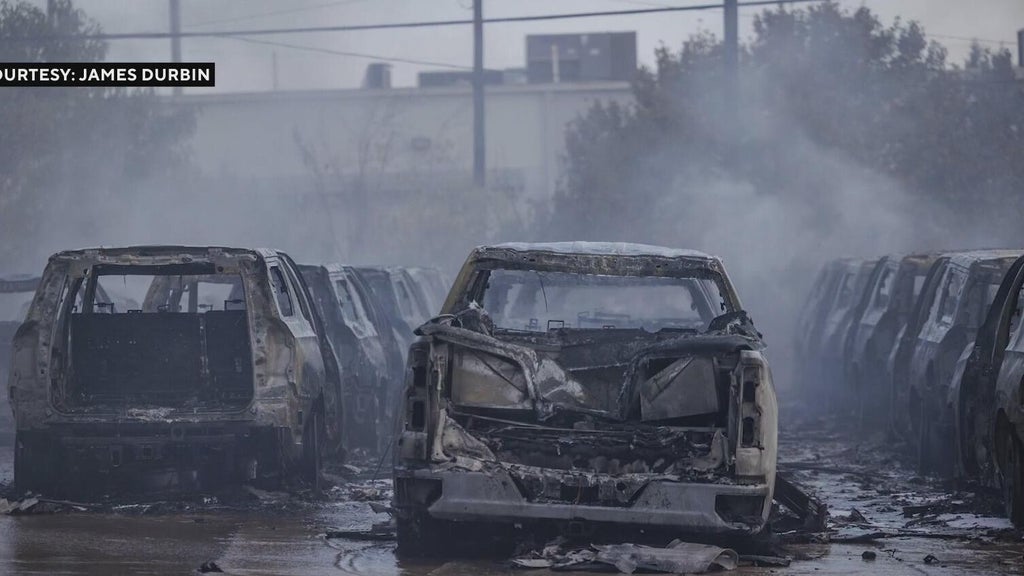 45 cars damaged in Grand Prairie fire, officials say