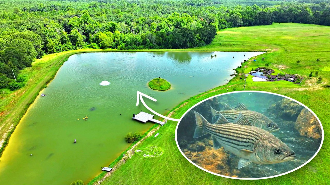 Adding hybrid striped bass to the 5 acre pond!