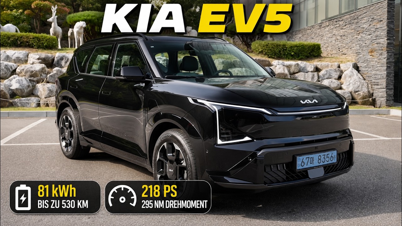 2026 Kia EV5 GT-Line: Sportlicher Elektro-SUV mit 218 PS im Check