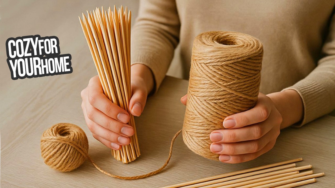 Turn simple sticks and threads into awesome DIY art