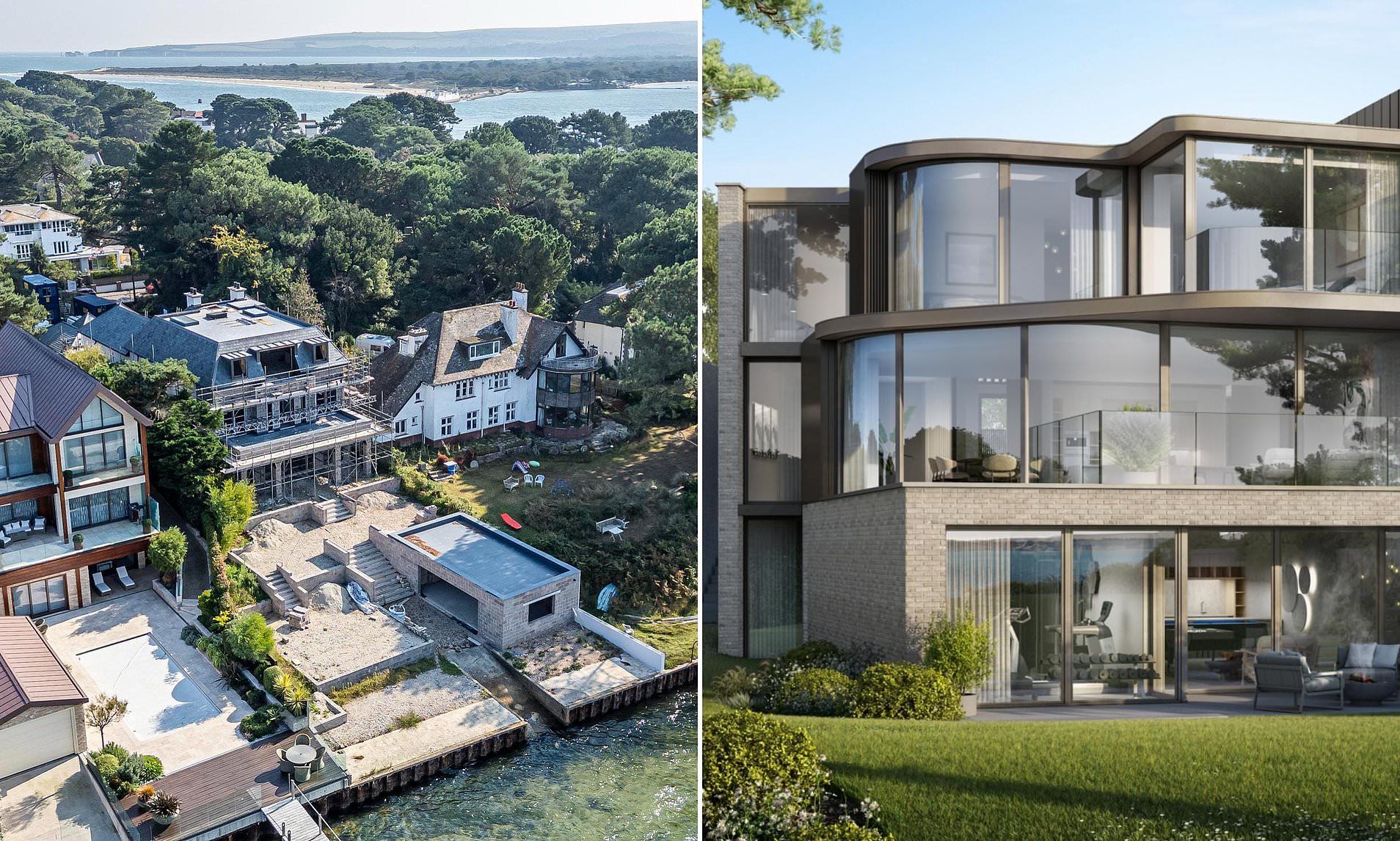Millionaire 'migrants' accused of ruining Britain's most exclusive postcode by building 'ugly boxes'