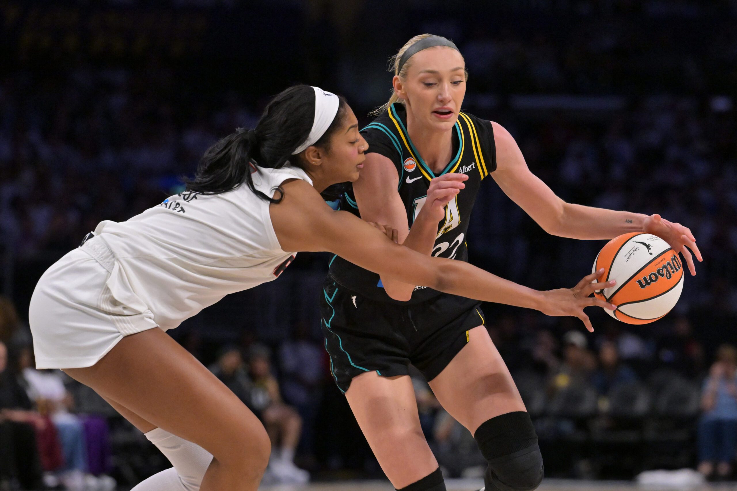 ‘Threw the elbow twice and still got packed': WNBA fans roast Angel Reese over viral Cameron Brink clip