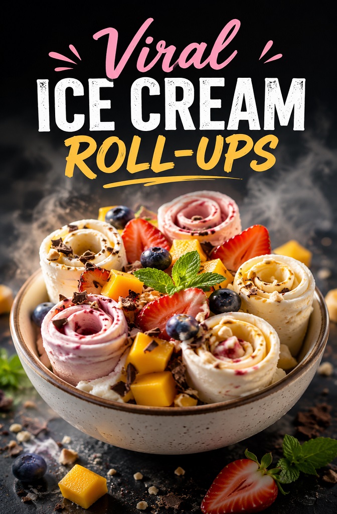 The viral ice cream roll-up