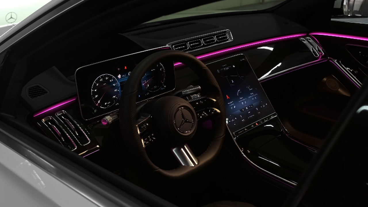 The ultimate interior showcase of the Mercedes S500