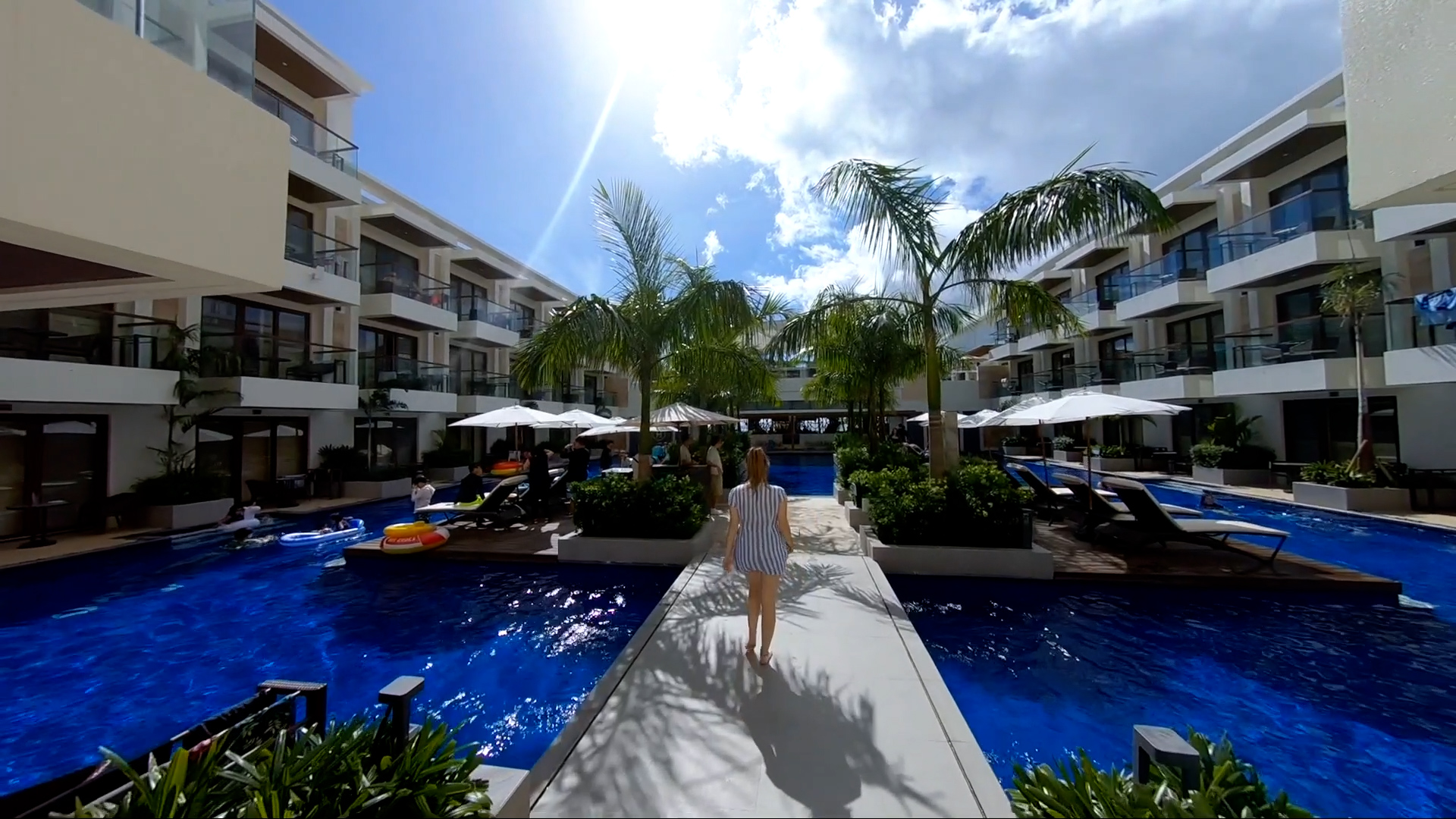 Resort tours by first person view drones, part 1
