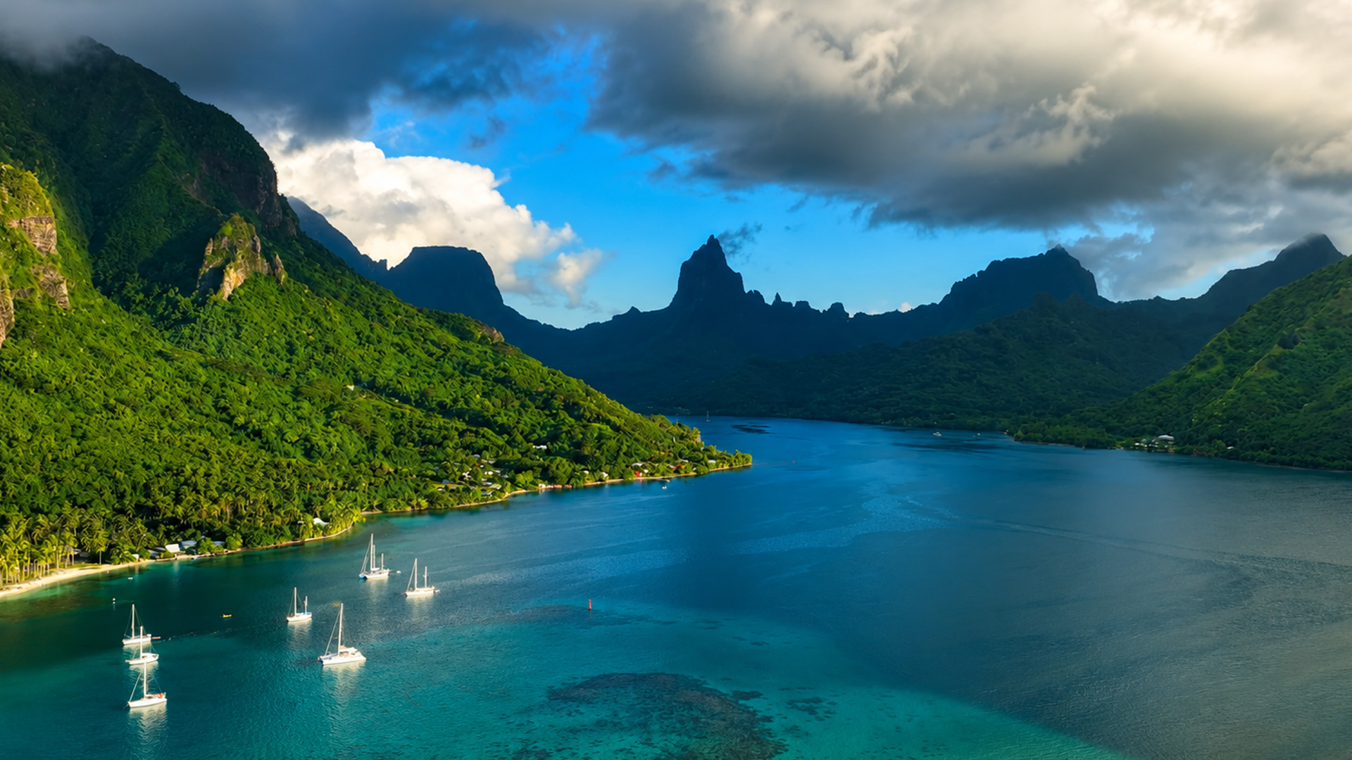 This island is surrounded by steep volcanic walls
