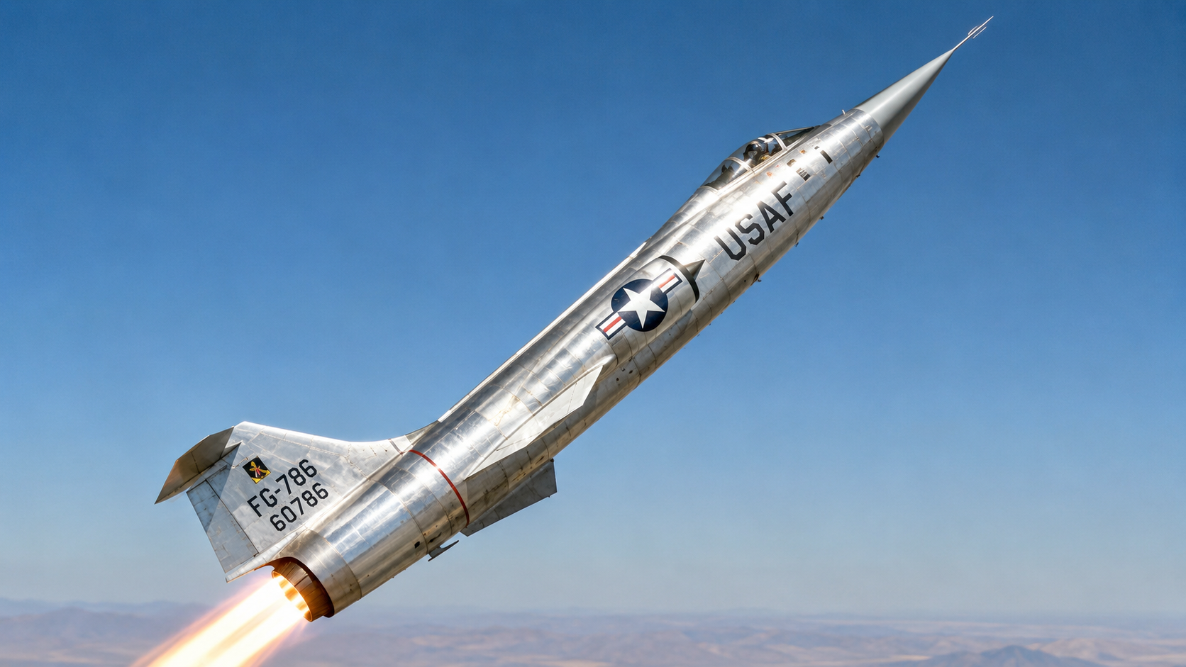 The F-104 Starfighter - Lockheed built a Mach 2 fighter with almost no ...