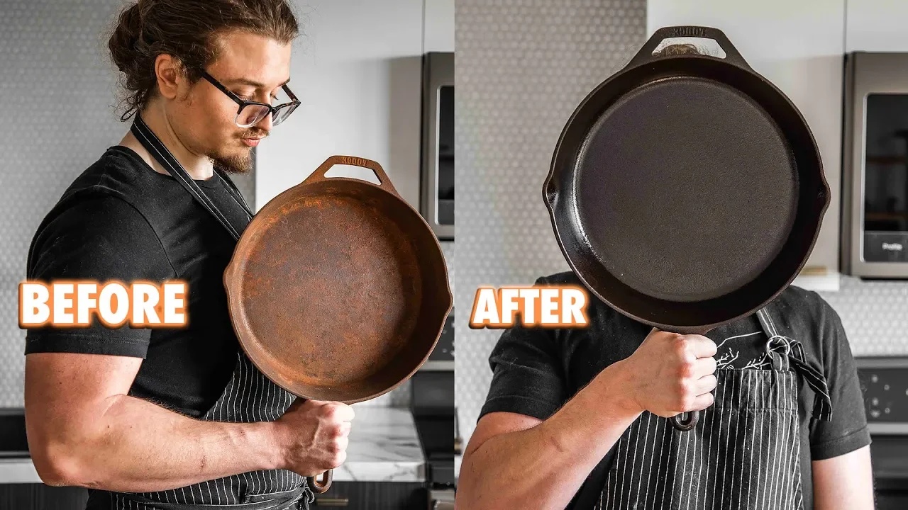 Don't throw away your rusty cast iron... here's how to bring it back
