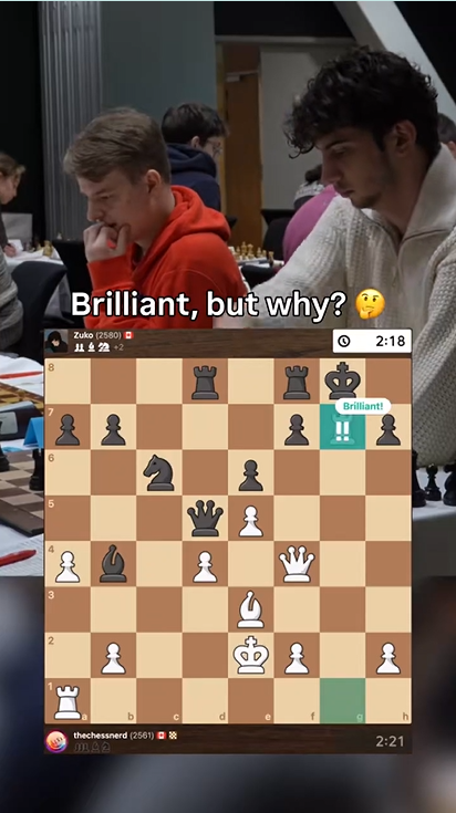 Brilliant chess move explained simply