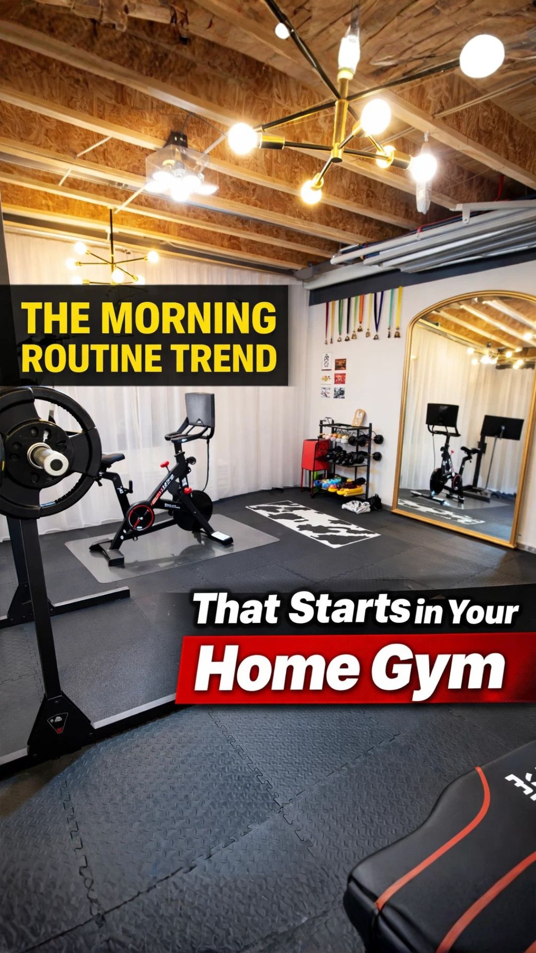 Morning routine ideas that begin in your home gym
