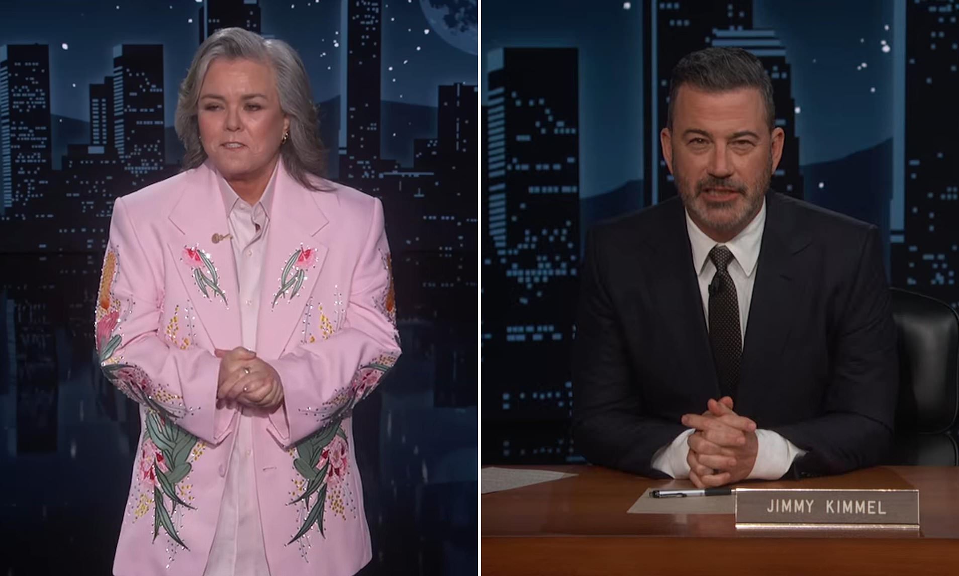 Rosie O'Donnell shares opinion piece calling for her to permanently take Jimmy Kimmel's job