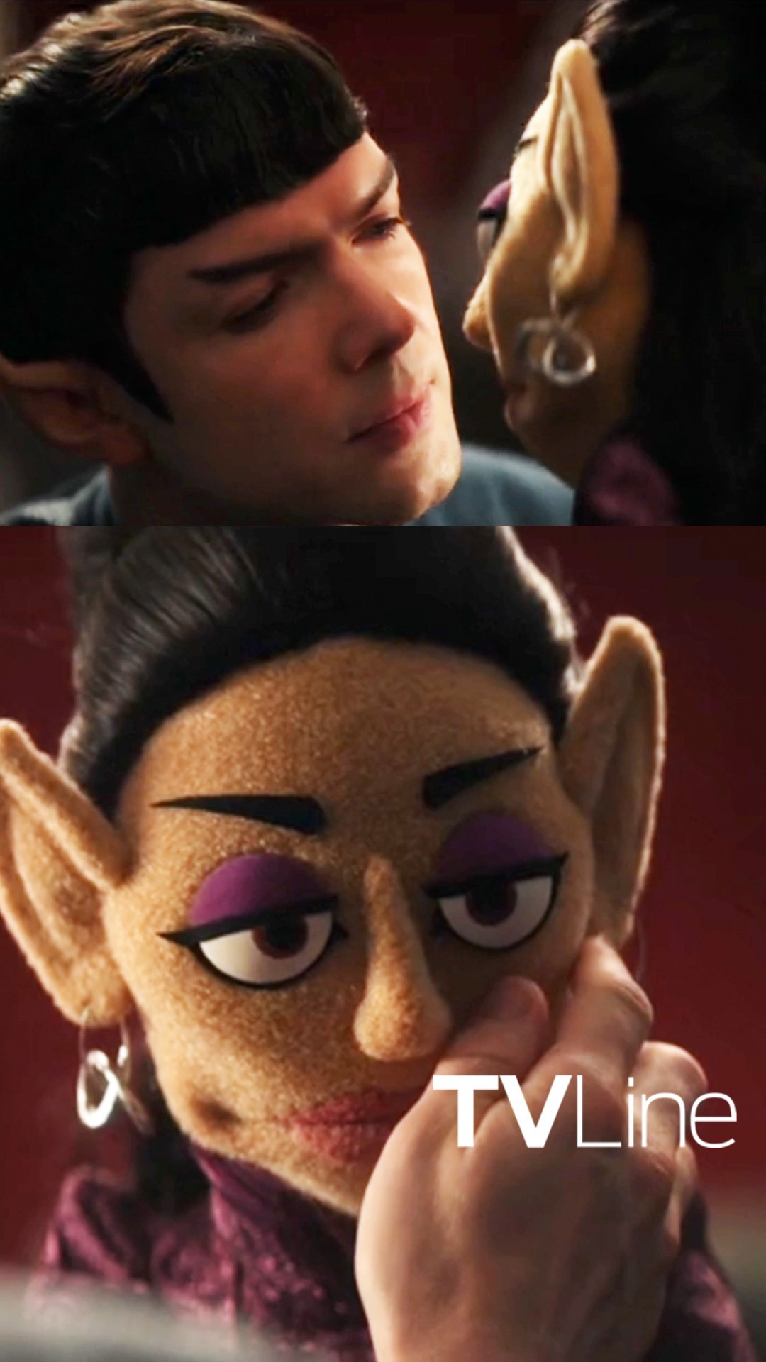 Star Trek: Strange New Worlds | Spock kisses a puppet T'Pring