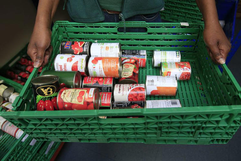 Newly released figures from food banks in the Trussell community show more than 240,000 food parcels were provided to 17 to 24-year-olds last year