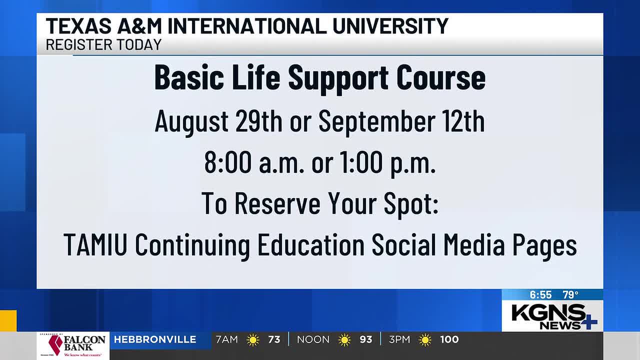 TAMIU offers CPR certification courses in August, September