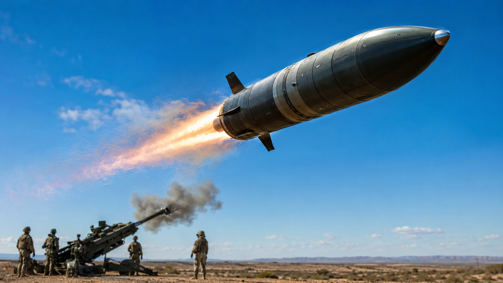 The artillery shell that becomes a missile