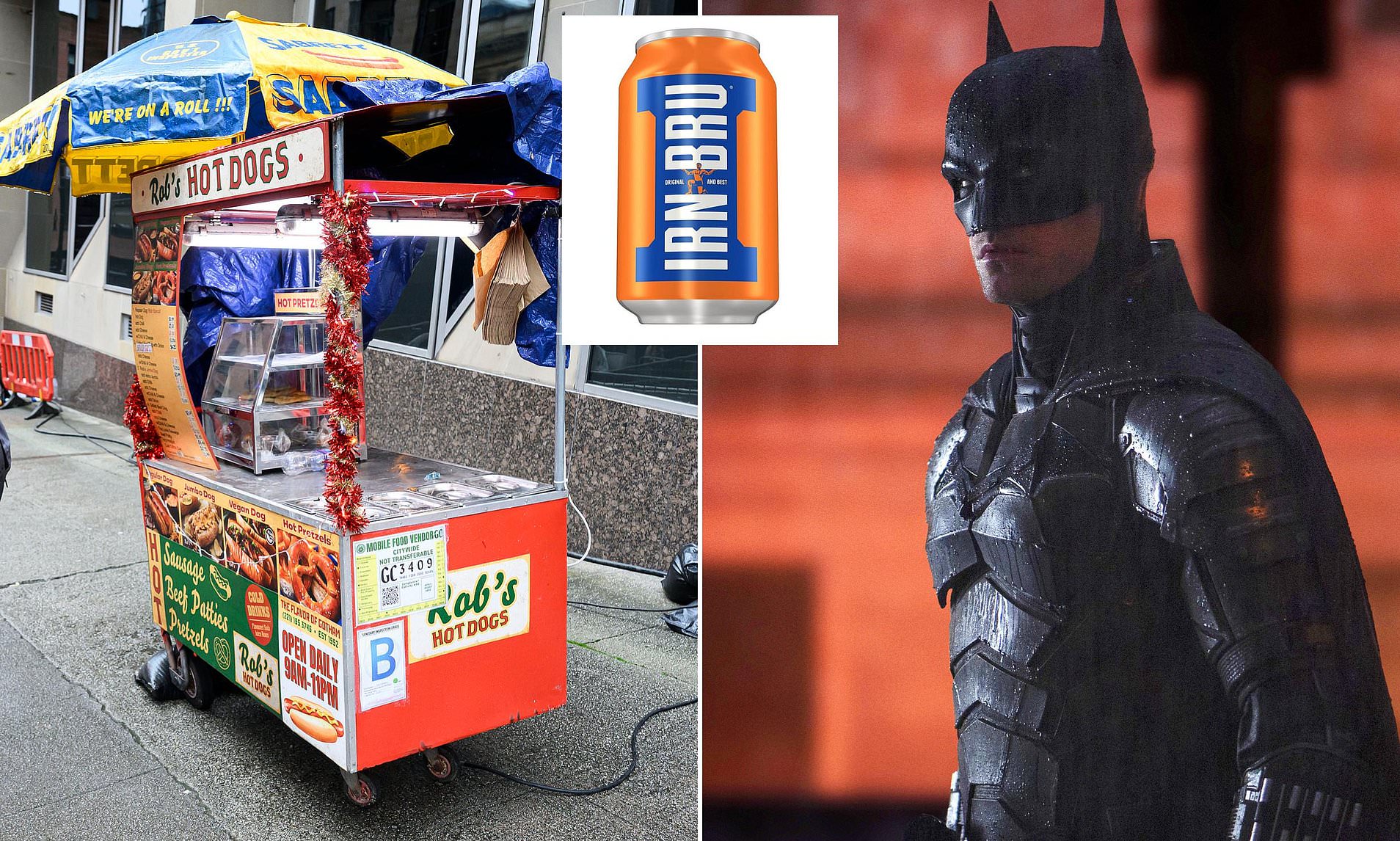 Batman security headache as locals try to sneak cans of Irn Bru into film scenes
