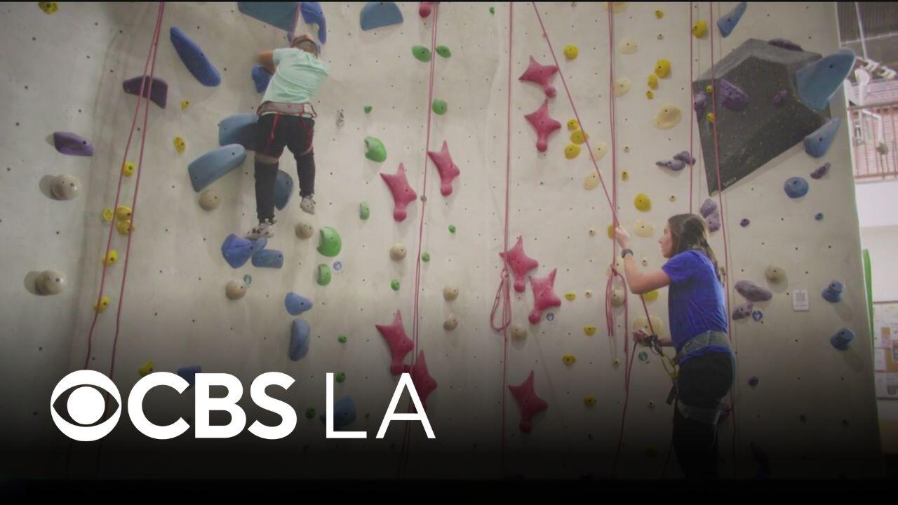 LA doctors use rock climbing to help child conquer hand difference