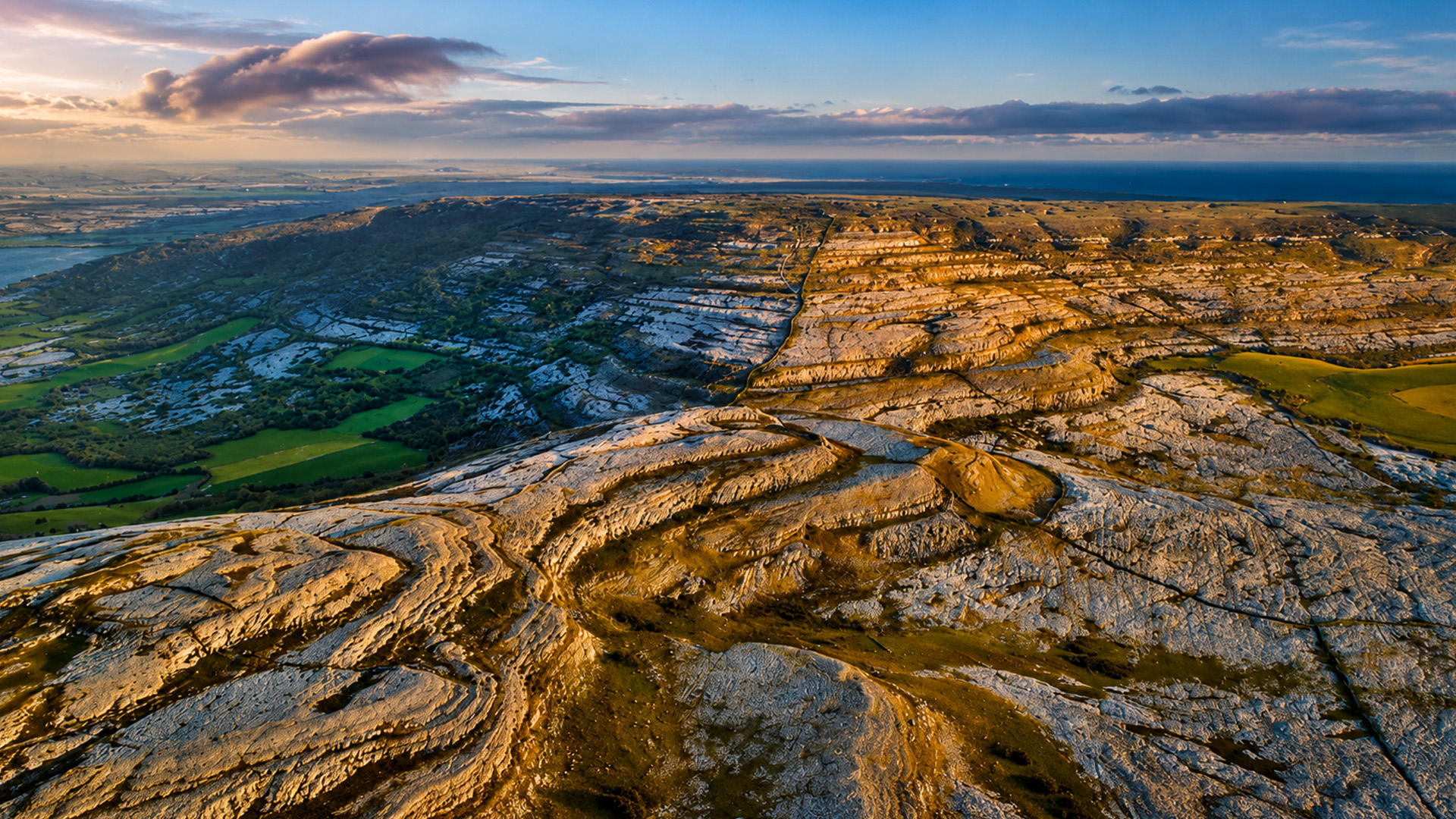 Ireland’s strange limestone landscape stretching across the Burren