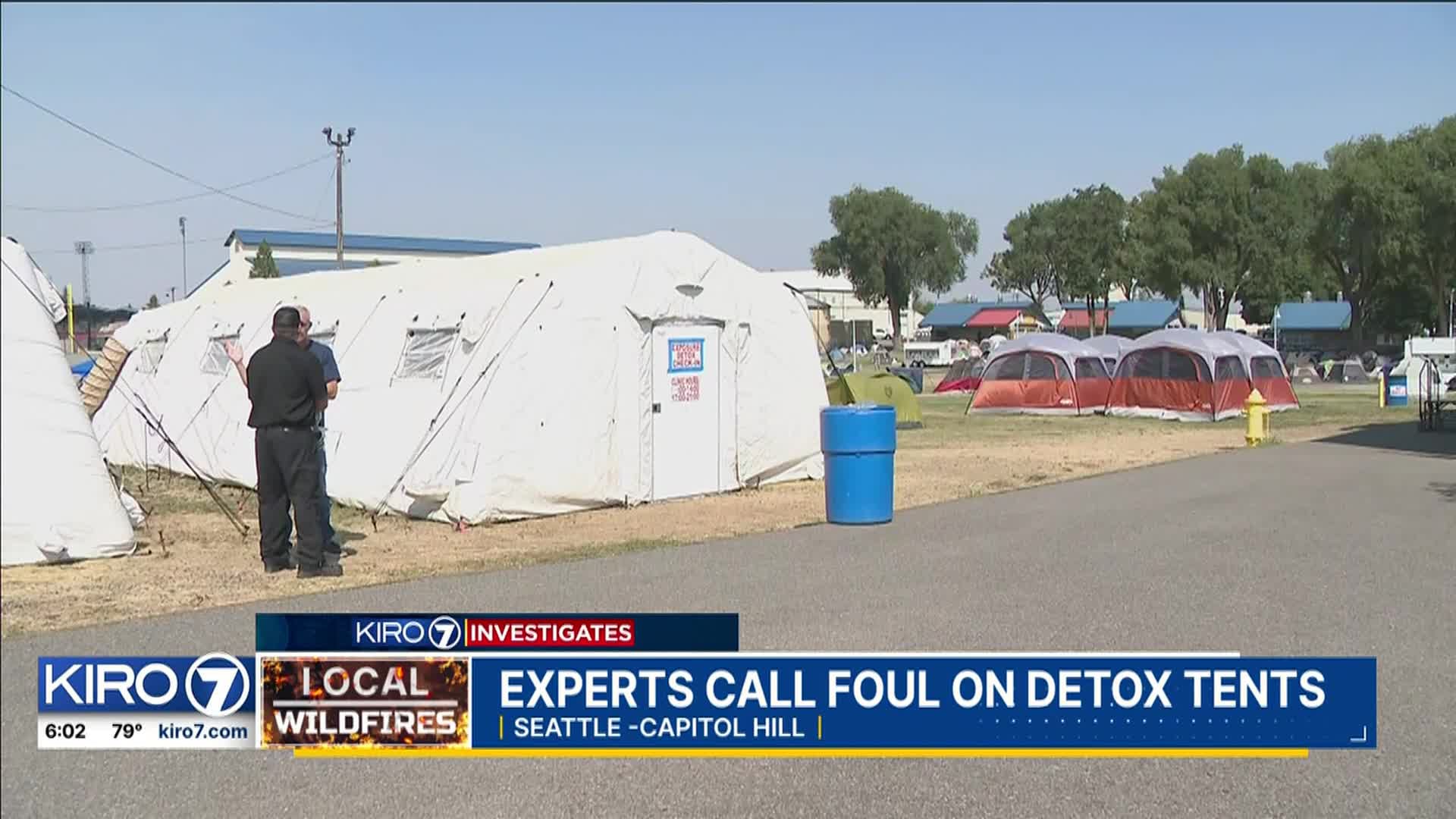 KIRO 7 investigates: Experts call foul on smoke detox tents used in fighting wildfires