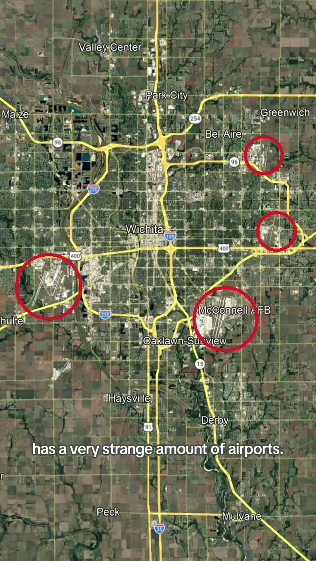 Why Wichita has so many airports #geography
