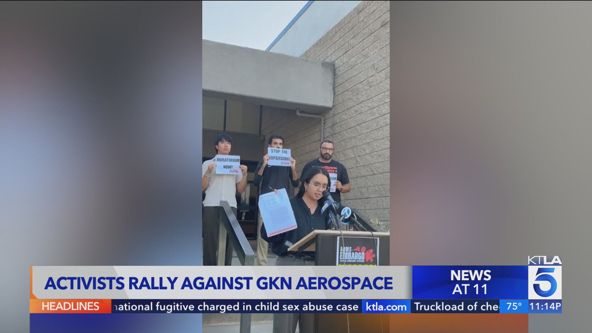 Garden Grove activists rally against GKN Aerospace