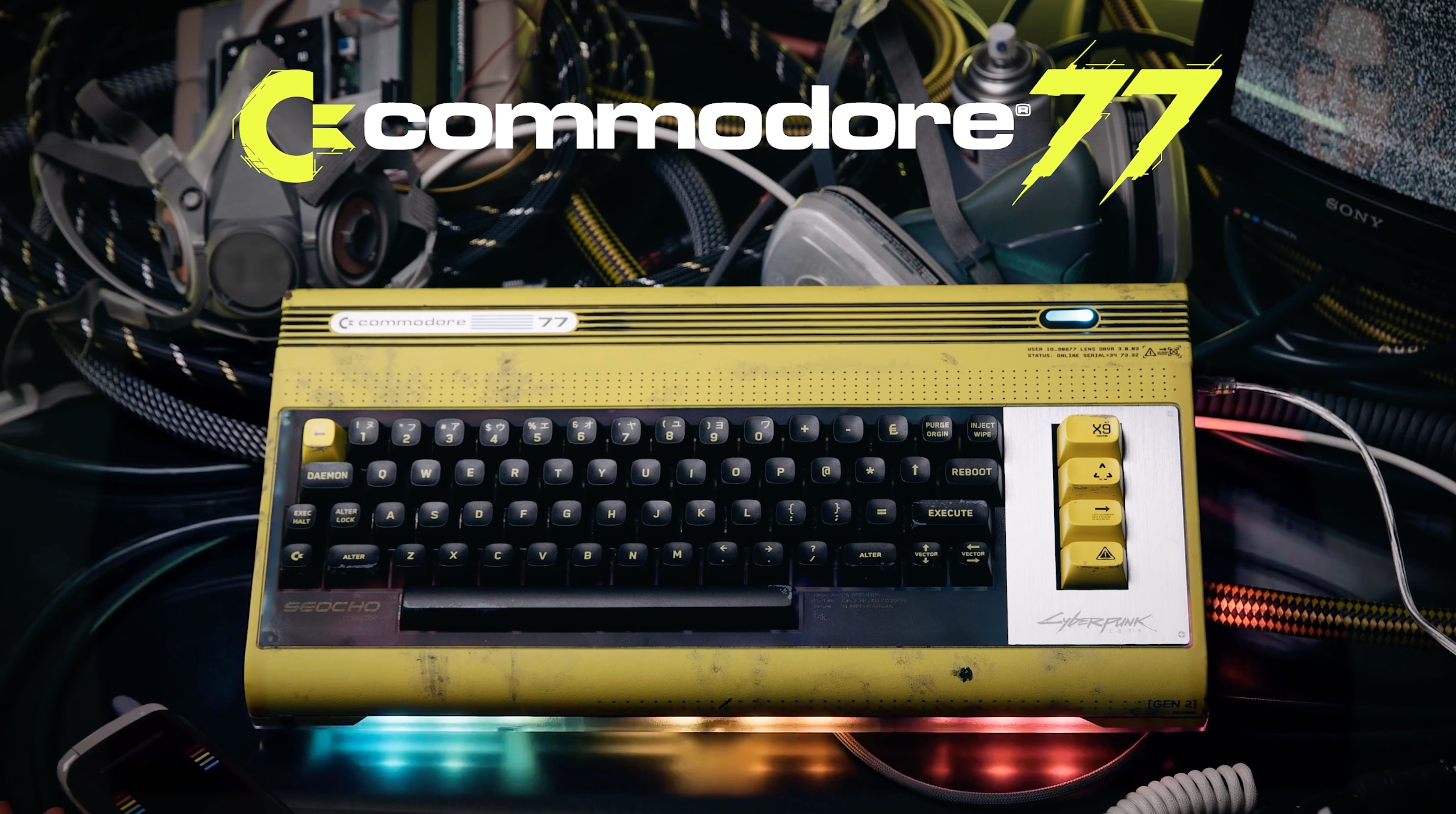 Official Cyberpunk 2077 Commodore computer makes its debut at Gamescom