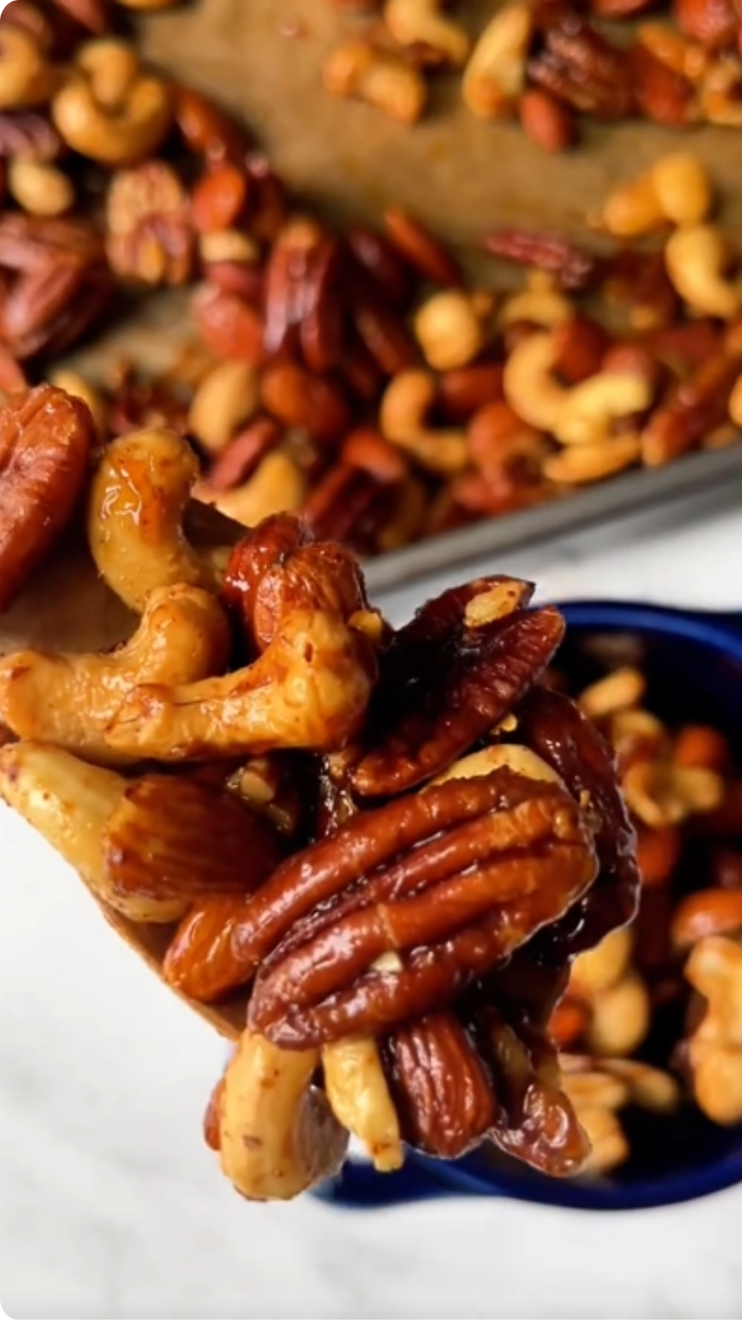 Quick and easy healthy candied nuts for a delicious snack