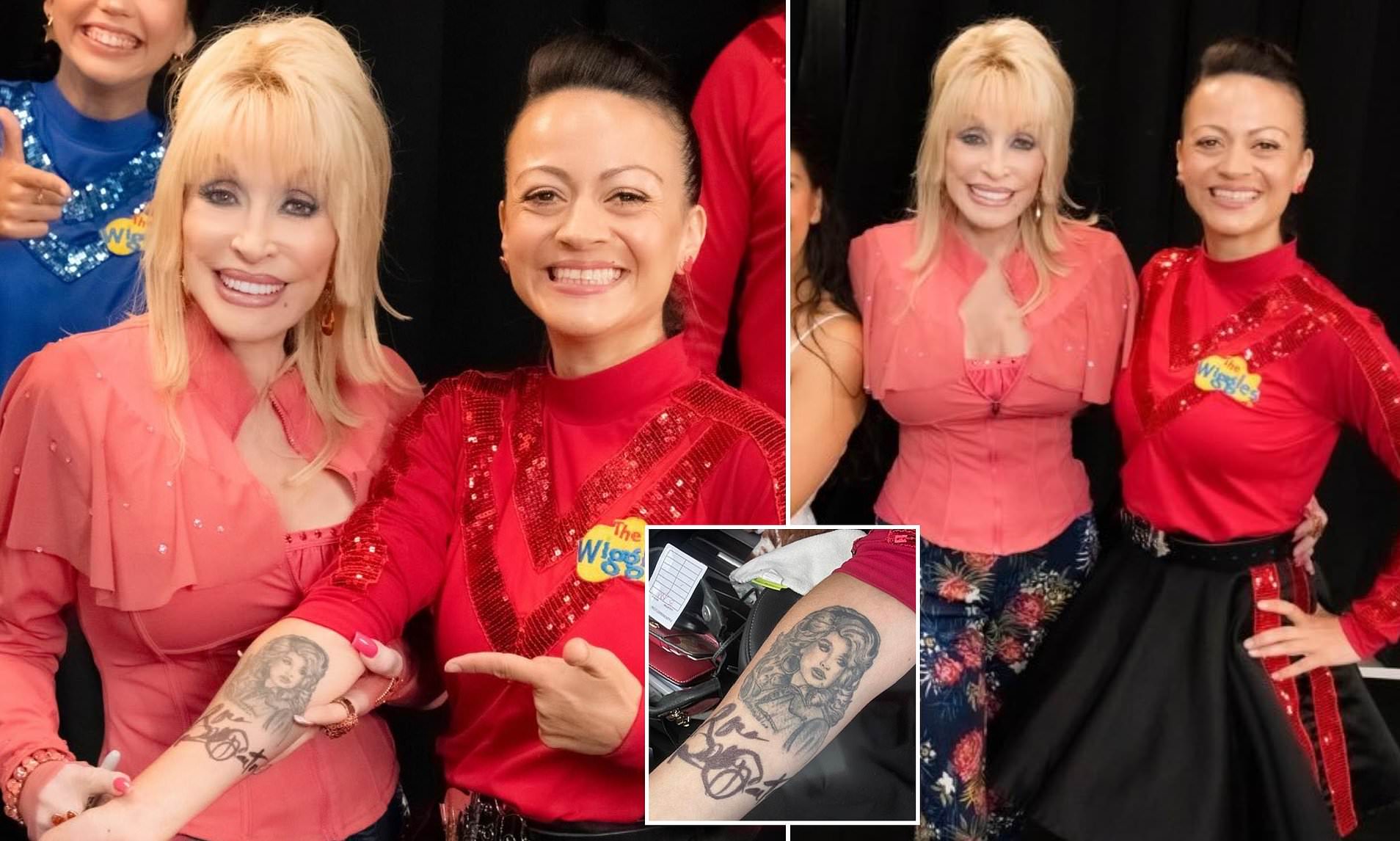 The Wiggles star reveals Dolly Parton tattoo and details meeting 'warm, kind and wonderful' meeting