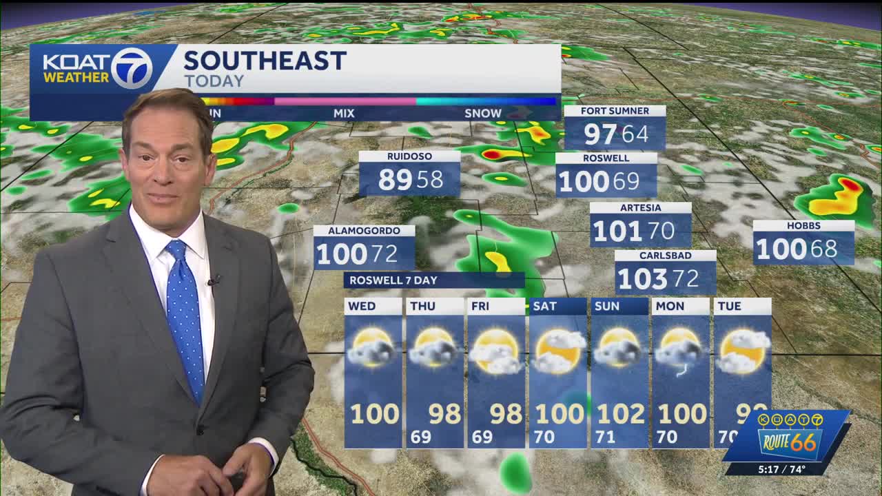 Monsoon storms expected to ramp up in coverage today with a severe ...