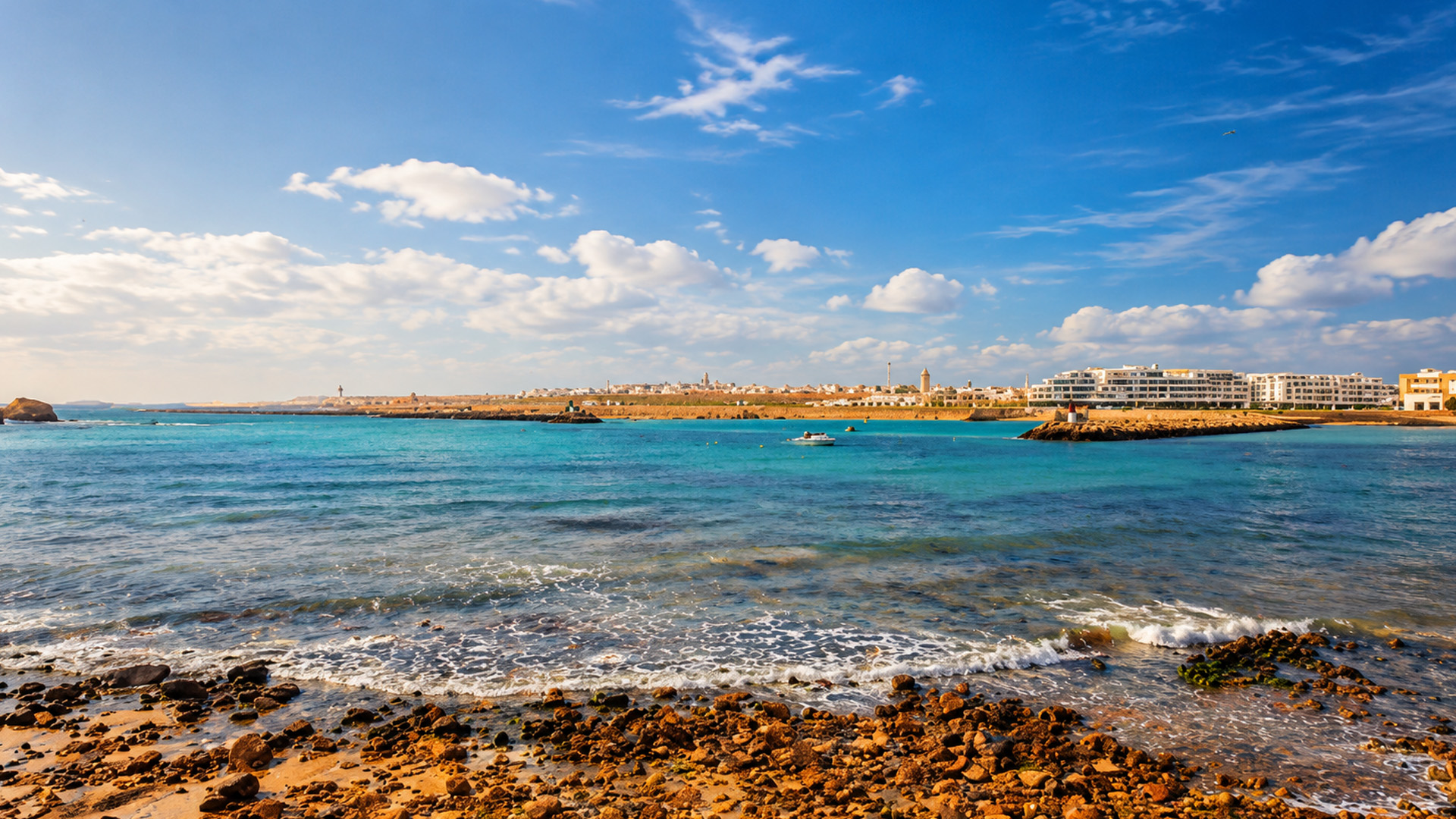 Rabat’s ancient walls rising above the Atlantic coast