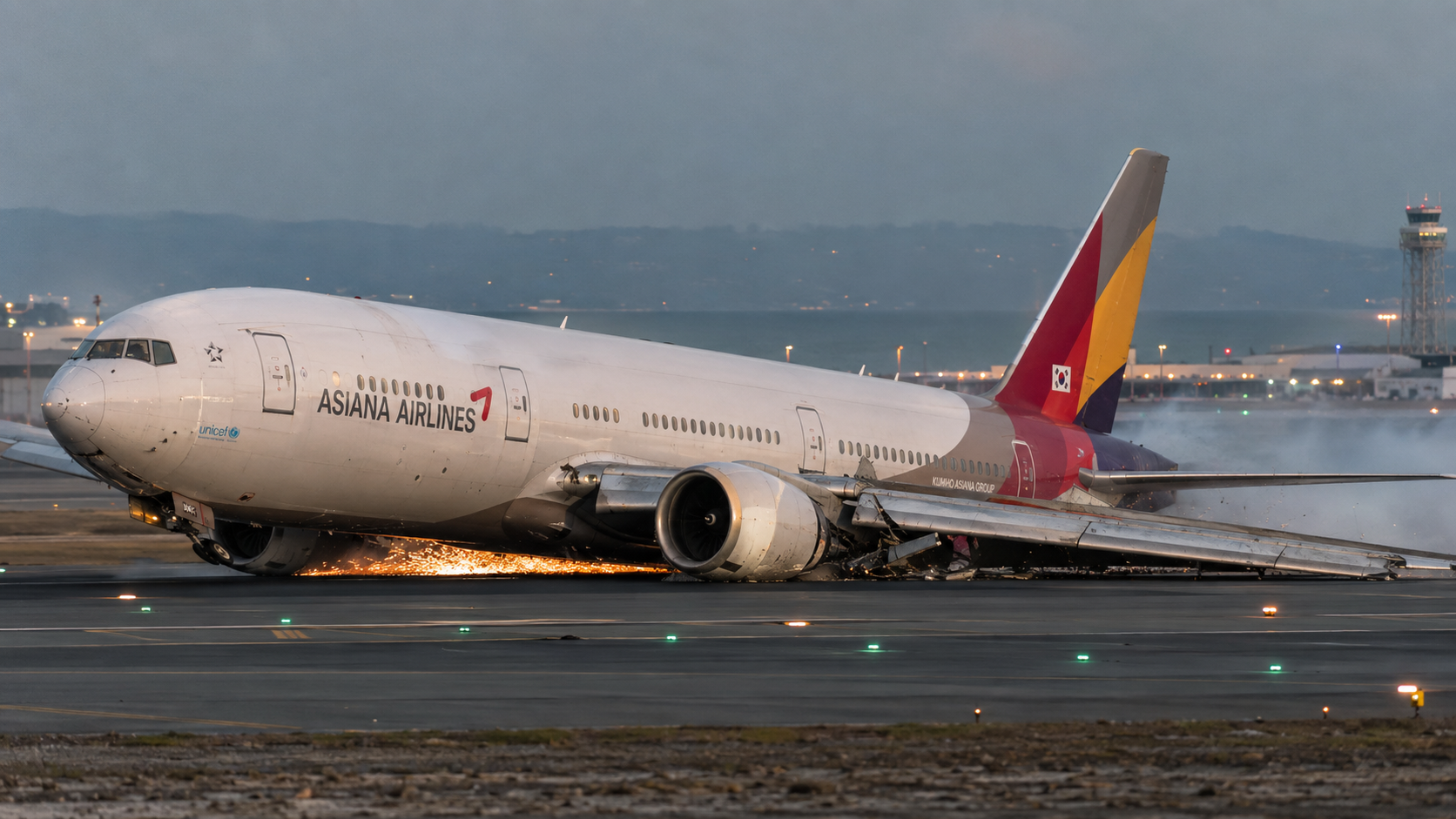 Asiana Flight 214 slammed the runway at San Francisco