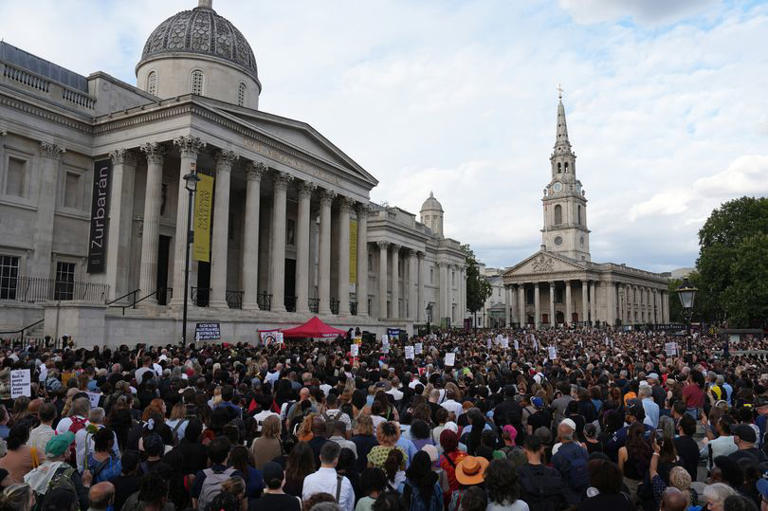 Last week, organisers said more than 30,000 people had attended a vigil for Prof Arday in Trafalgar Square