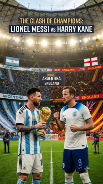 England fans realizing they have to face Lionel Messi