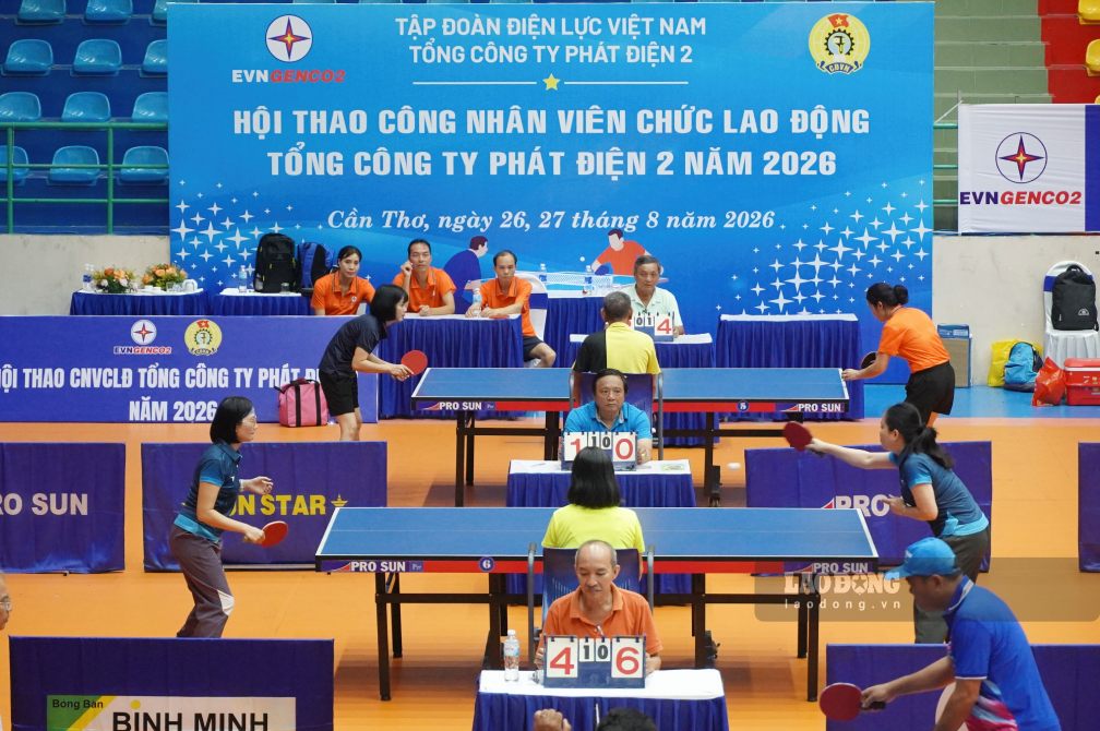 Gần 380 vận động viên tranh tài tại Hội thao Tổng Công ty Phát điện 2