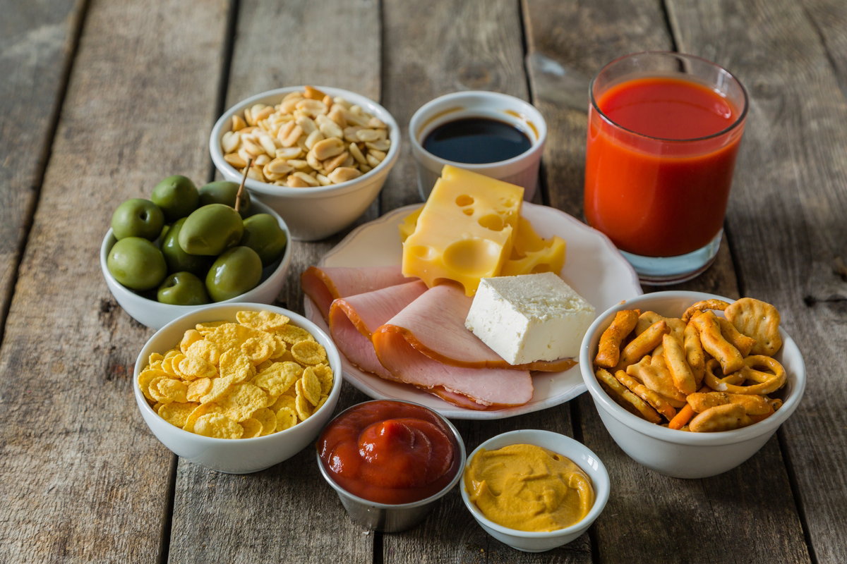 10 principais alimentos ricos em sódio