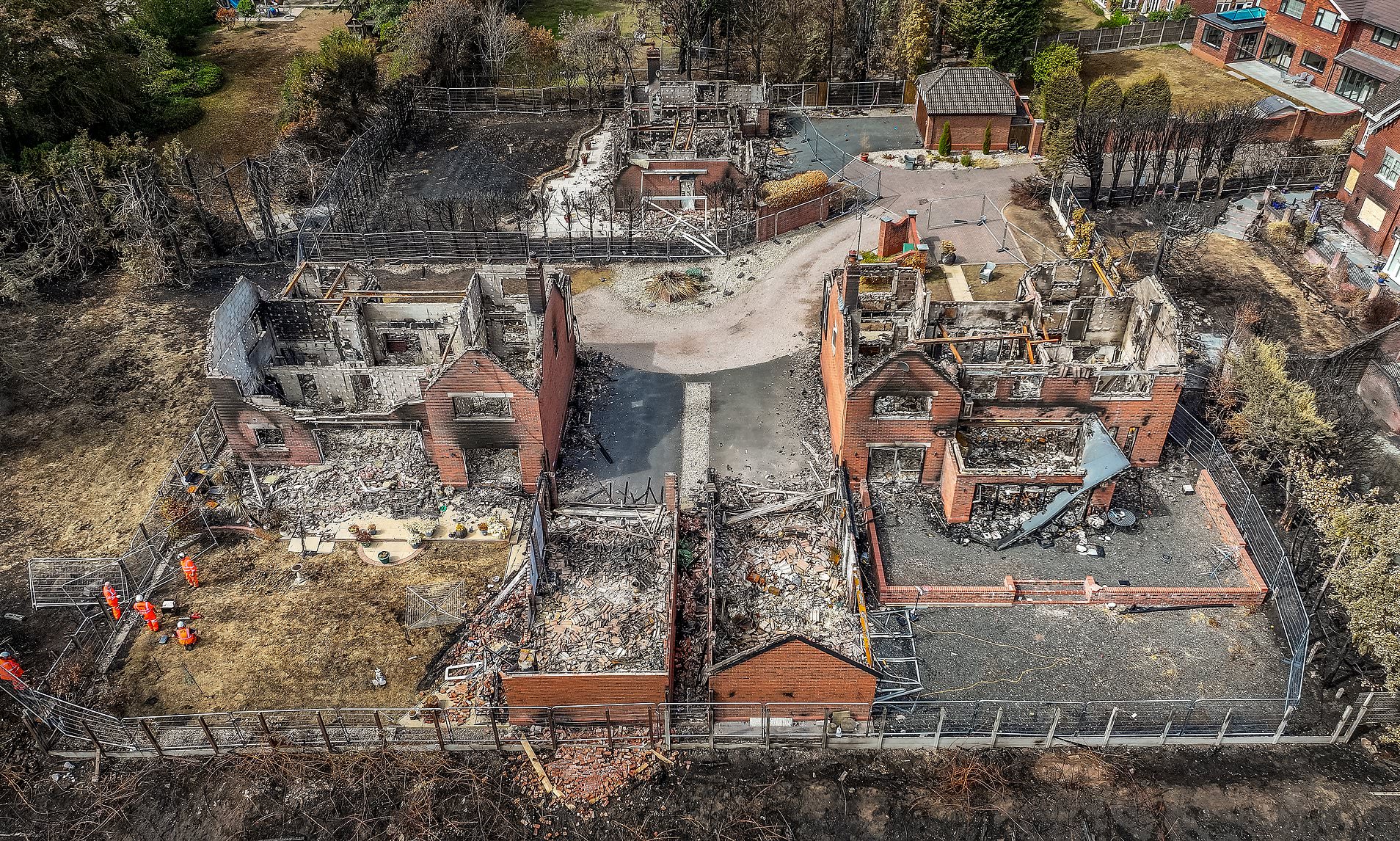 Stourbridge fire which destroyed homes on millionaires' row was started accidentally