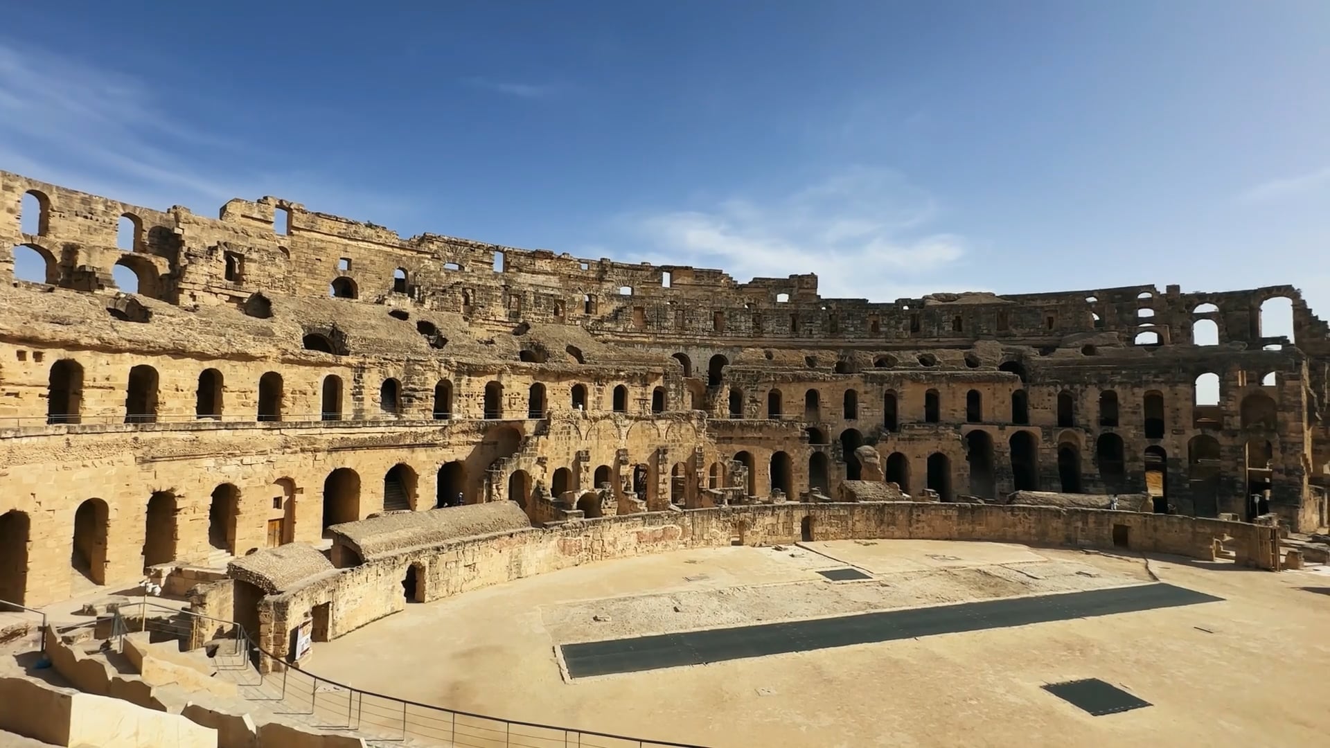El Jem, Tunisia: Drone explores Rome’s best-preserved arena