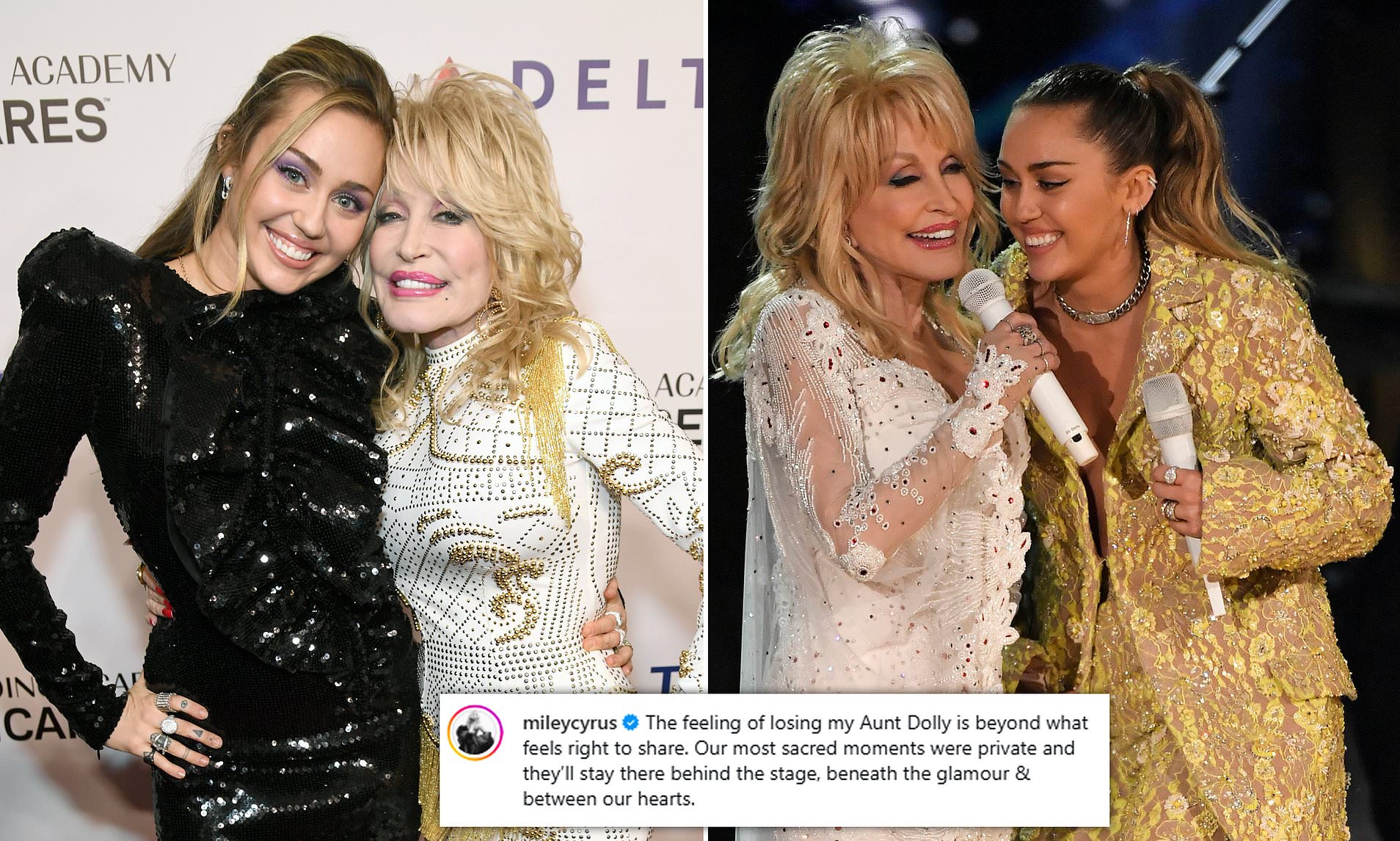 Miley Cyrus breaks silence on death of godmother Dolly Parton