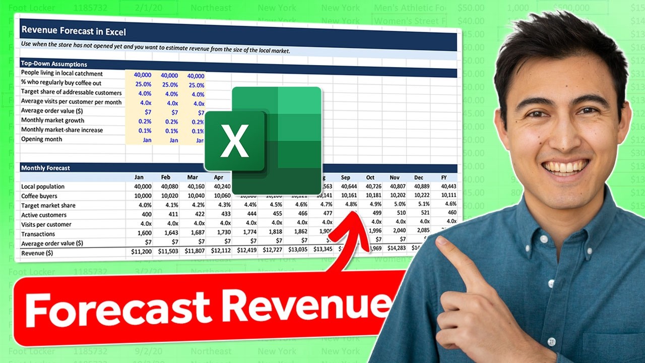 How to forecast revenue in Excel (5 main methods)