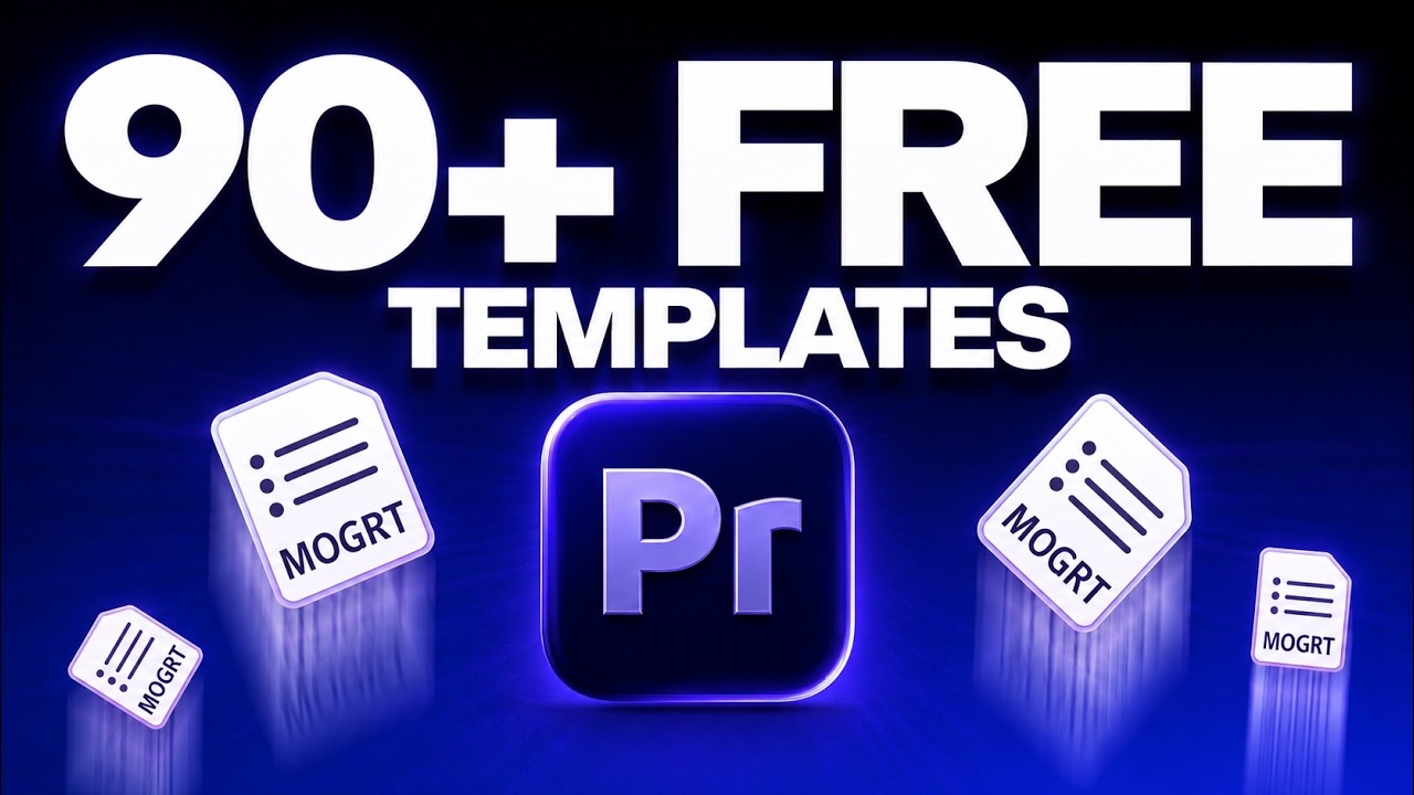 90 free motion graphics & text presets for Premiere Pro