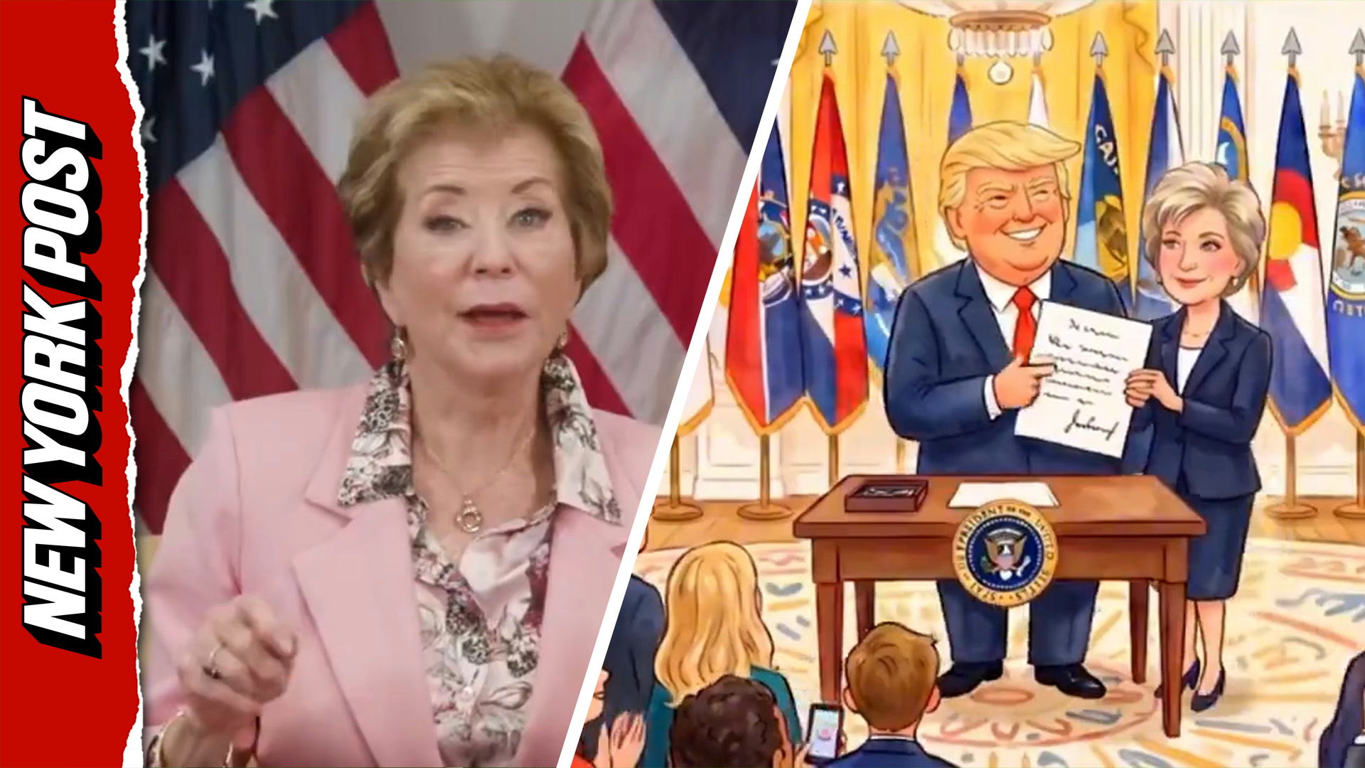 Linda McMahon attempts storybook rhymes in video promoting Trump ...