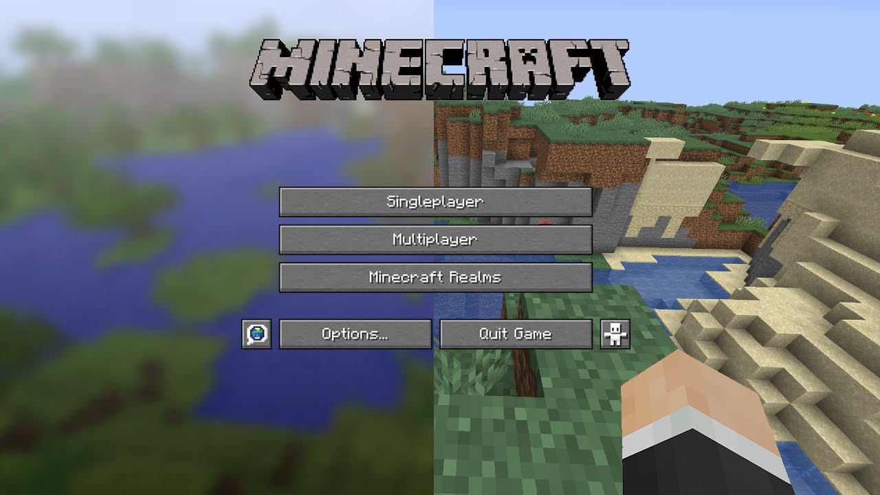 I beat Minecraft on the title screen seed