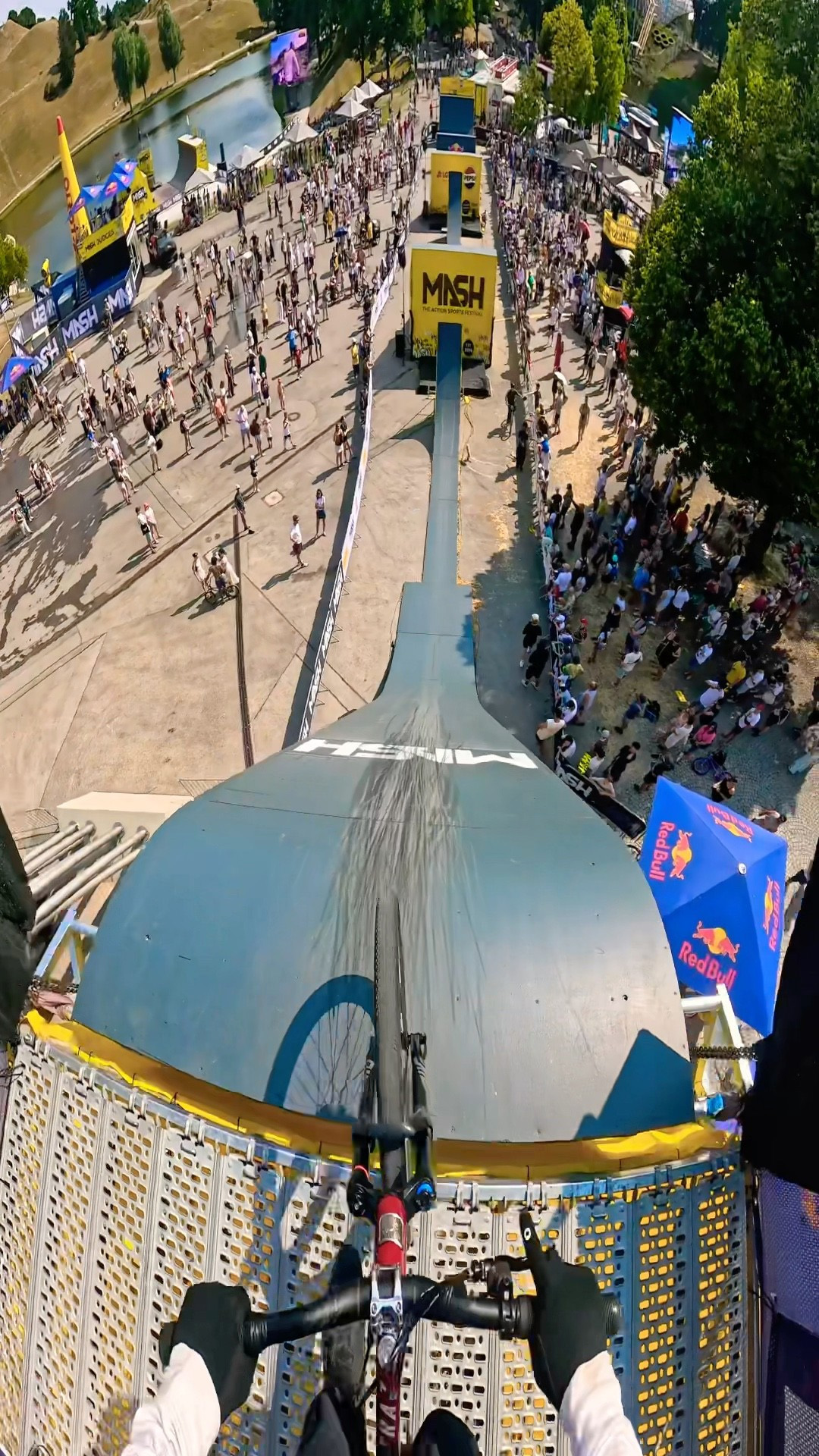 Extreme first person view capture shows mind blowing ramp jump