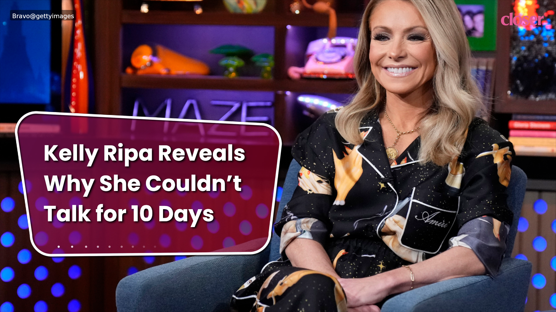 Kelly Ripa reveals why she couldn’t talk for 10 days