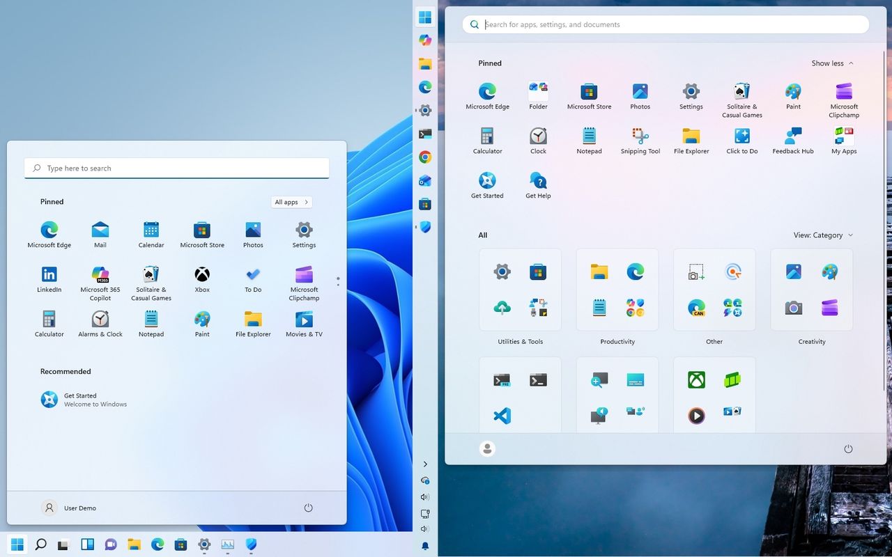 Comparing the launch version of Windows 11 to its 2026 update