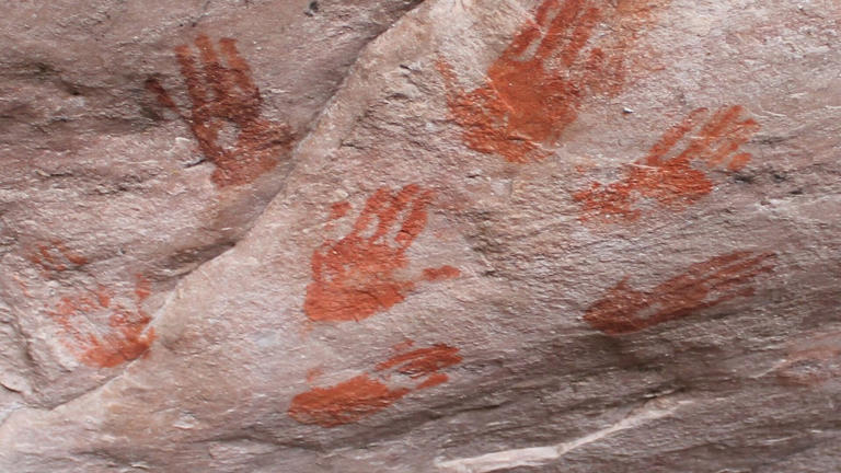 Humans were carving crisp geometric patterns into ostrich eggshells ...