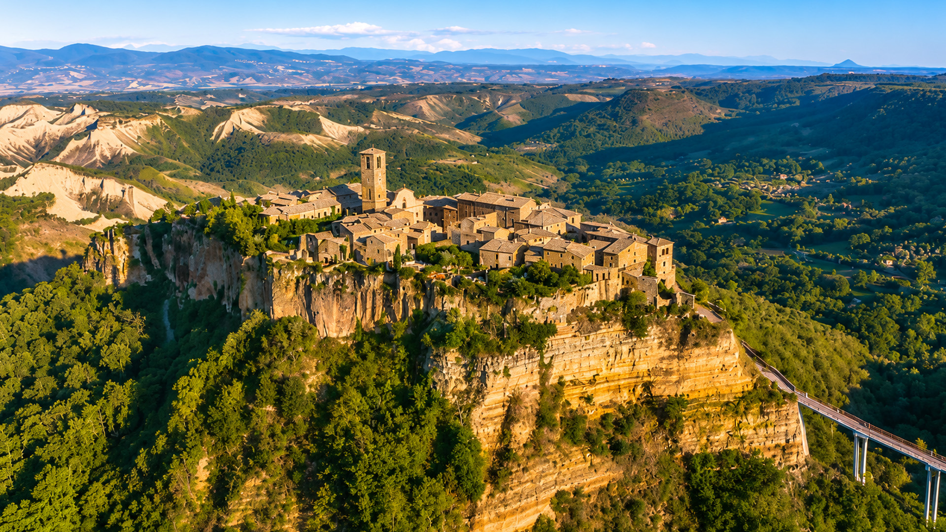 Living here means being surrounded by steep cliffs